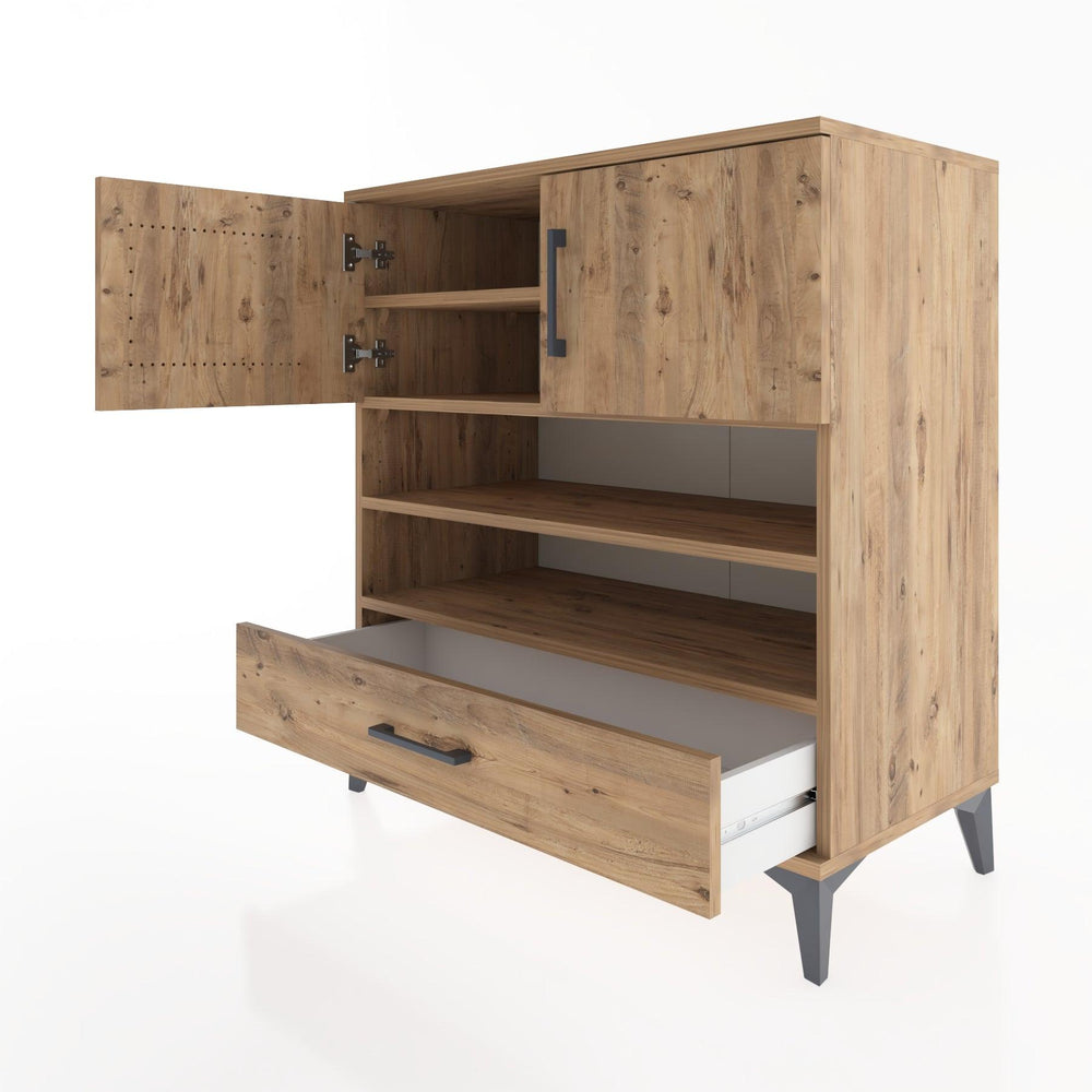 Woodntry Modüler Şifonyer Çam 88x44x84 cm Fonksiyonel F93-3