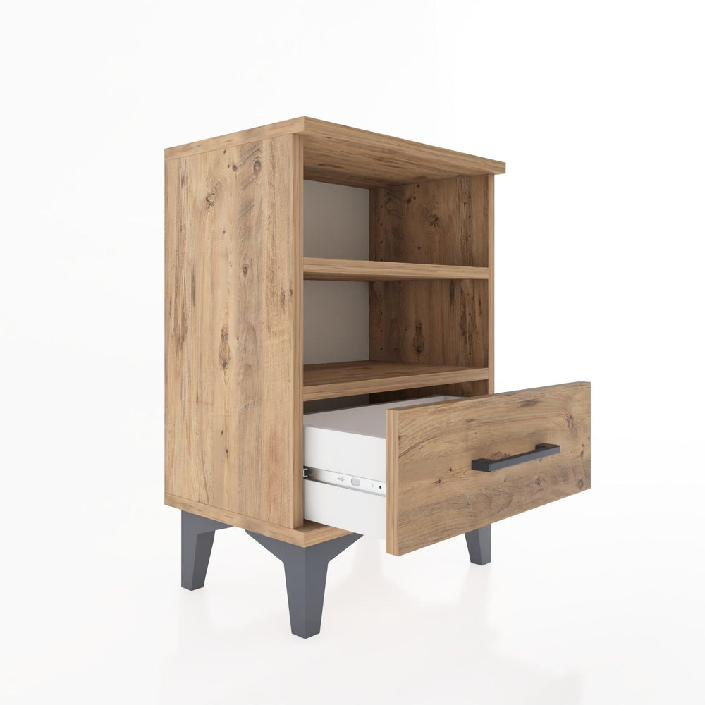 Woodntry Modüler Komodin Çift Raflı 44x30x52 cm Çam - Woodntry