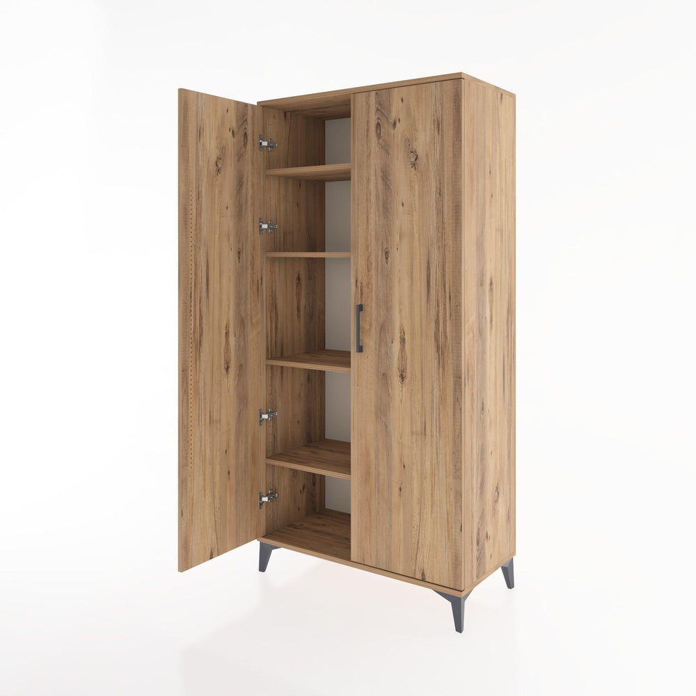 Woodntry Modular Cabinet Pine 88x44x170 cm With Cover K9-3