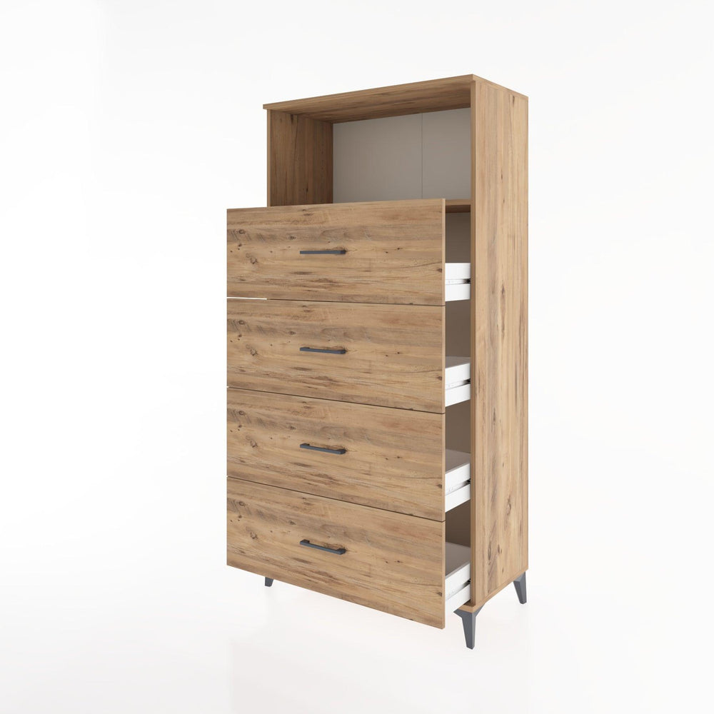 Woodntry Modular Cabinet Pine 88x44x170 cm with Drawers and Shelves CR53-3