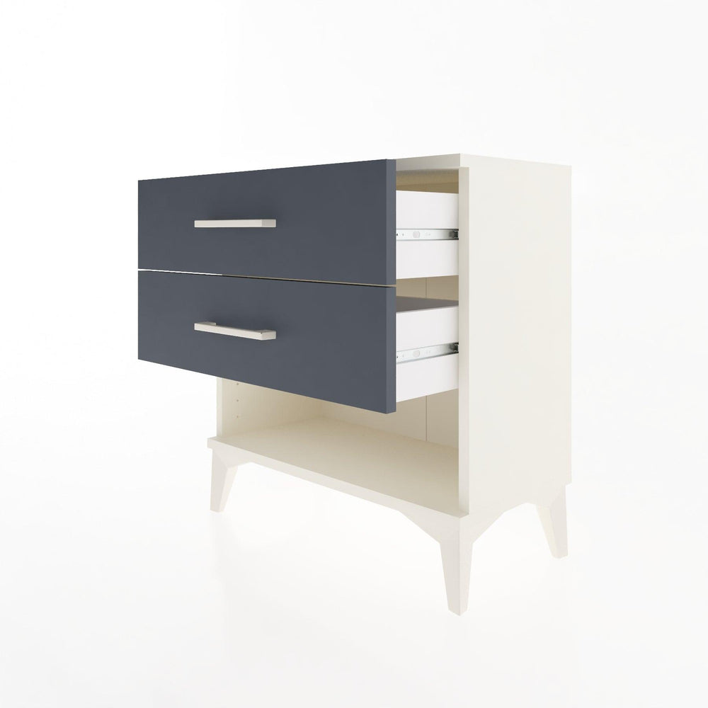 Woodntry Modular Nightstand Moonstone 60x30x52 cm with Drawer and Shelf CR2-1