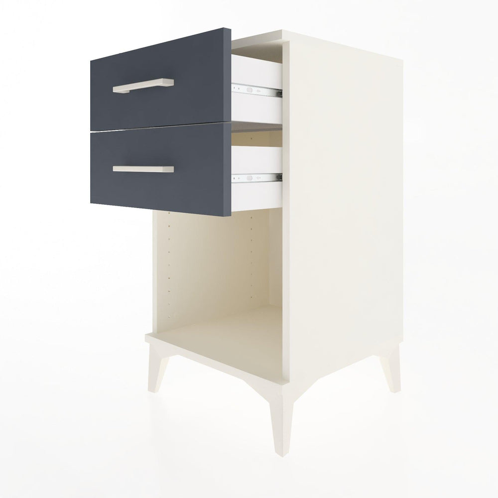 Woodntry Modular Nightstand Moonstone 44x44x68 cm with Drawer and Shelf CR2-1