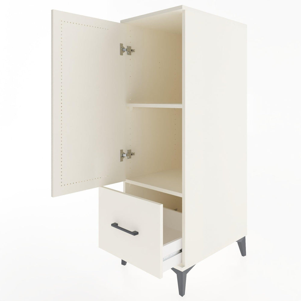 Woodntry Modüler Dolap Aytaşı 44x59x122 cm Kapaklı ve Çekmeceli KC2-1