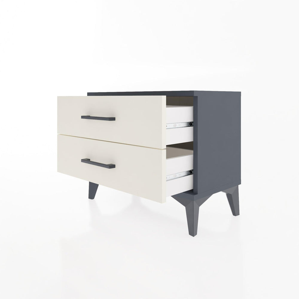Woodntry Modular Nightstand Anthracite 60x30x36 cm Drawer C2-2