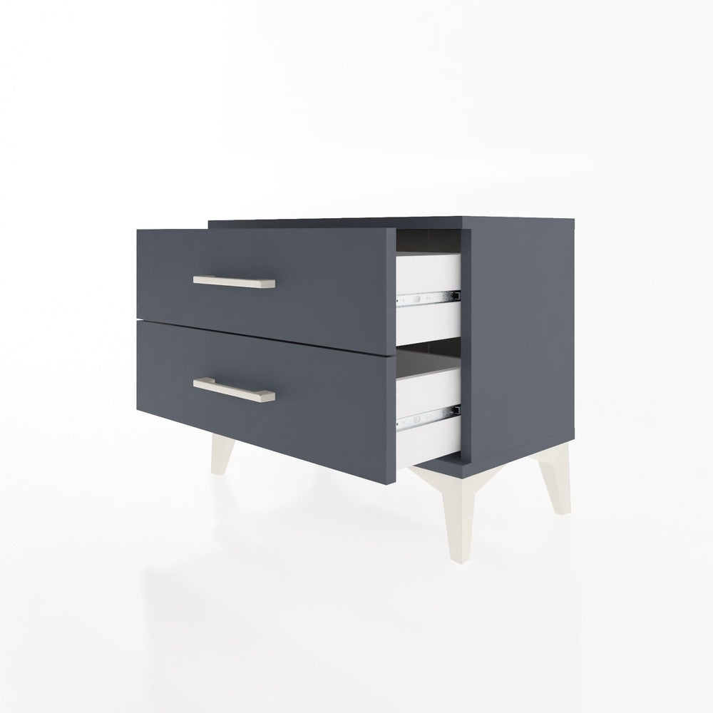 Woodntry Modular Nightstand Anthracite 60x30x36 cm Drawer C2-2
