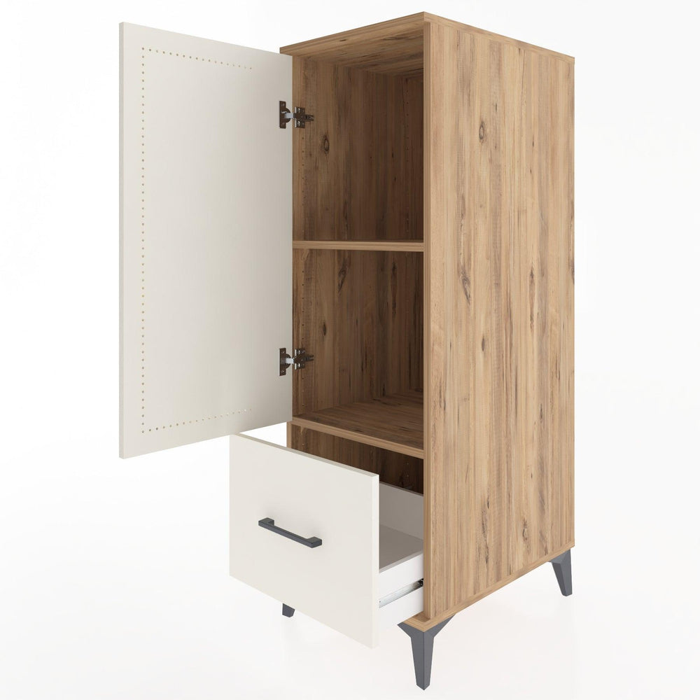 Woodntry Modular Cabinet Pine 44x59x122 cm with Doors and Drawers KC2-3