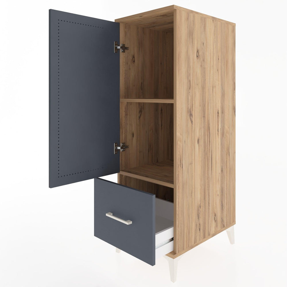 Woodntry Modular Cabinet Pine 44x59x122 cm with Doors and Drawers KC2-3