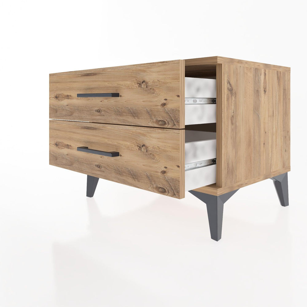 Woodntry Modular Nightstand Pine 60x44x68 cm Drawer C2-3