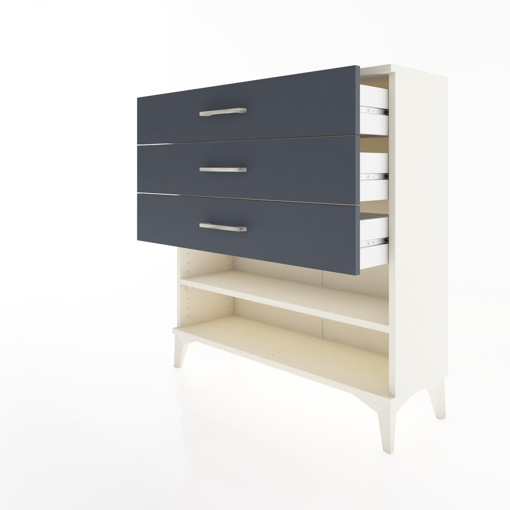 Woodntry Modular Dresser Moonstone 88x30x84 cm with Drawers and Shelves CR3-1 