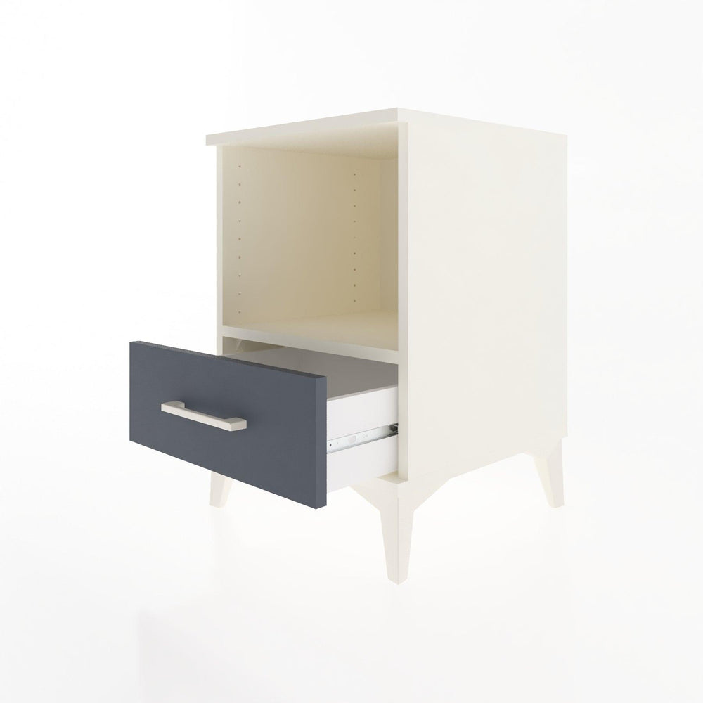 Woodntry Modular Nightstand Moonstone 44x44x52 cm with Drawer and Shelf CR3-1
