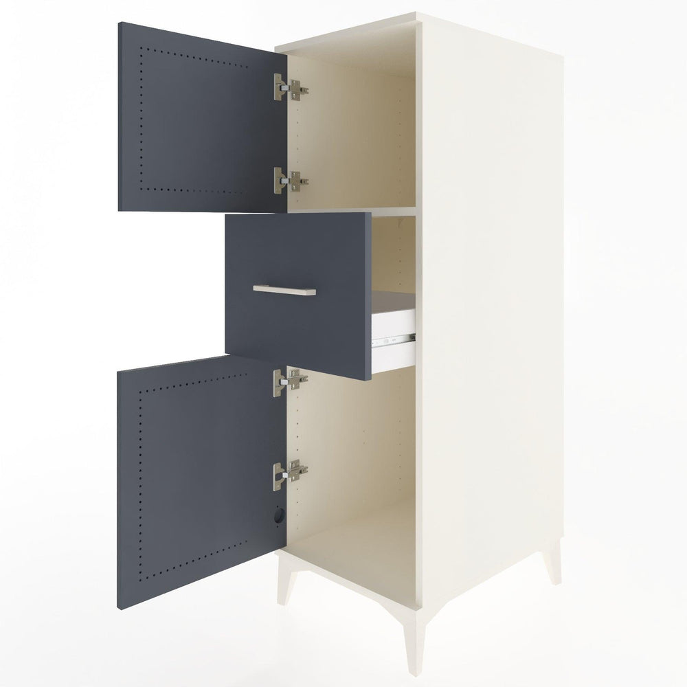 Woodntry Modüler Dolap Aytaşı 44x59x122 cm Kapaklı ve Çekmeceli KC3-1