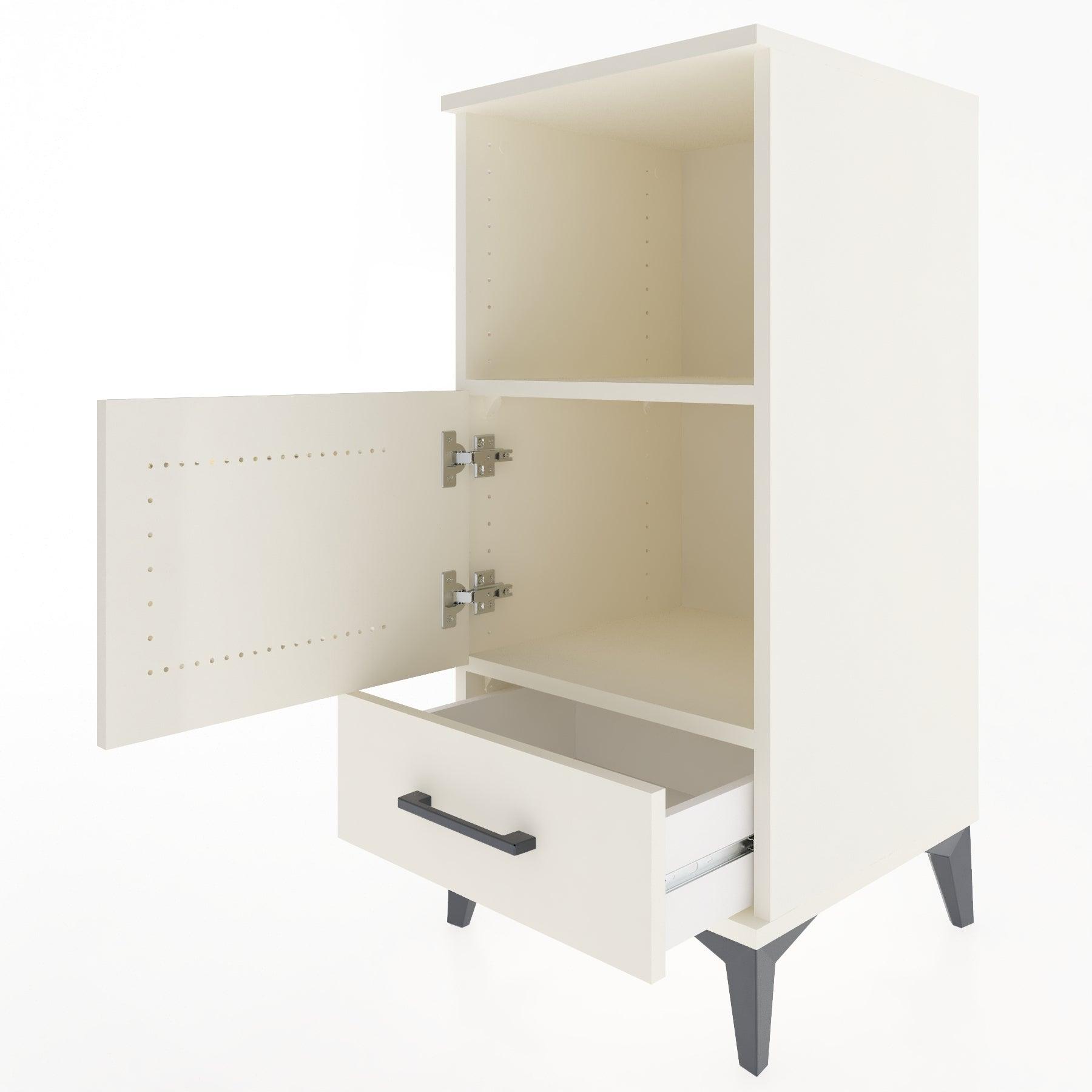 Woodntry Modular Nightstand Moonstone 44x44x84 cm Functional F47-1