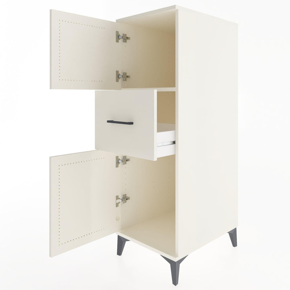 Woodntry Modüler Dolap Aytaşı 44x59x122 cm Kapaklı ve Çekmeceli KC3-1