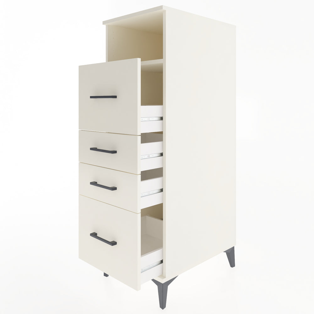 Woodntry Modular Cabinet Moonstone 44x59x122 cm with Drawers and Shelves CR103-1