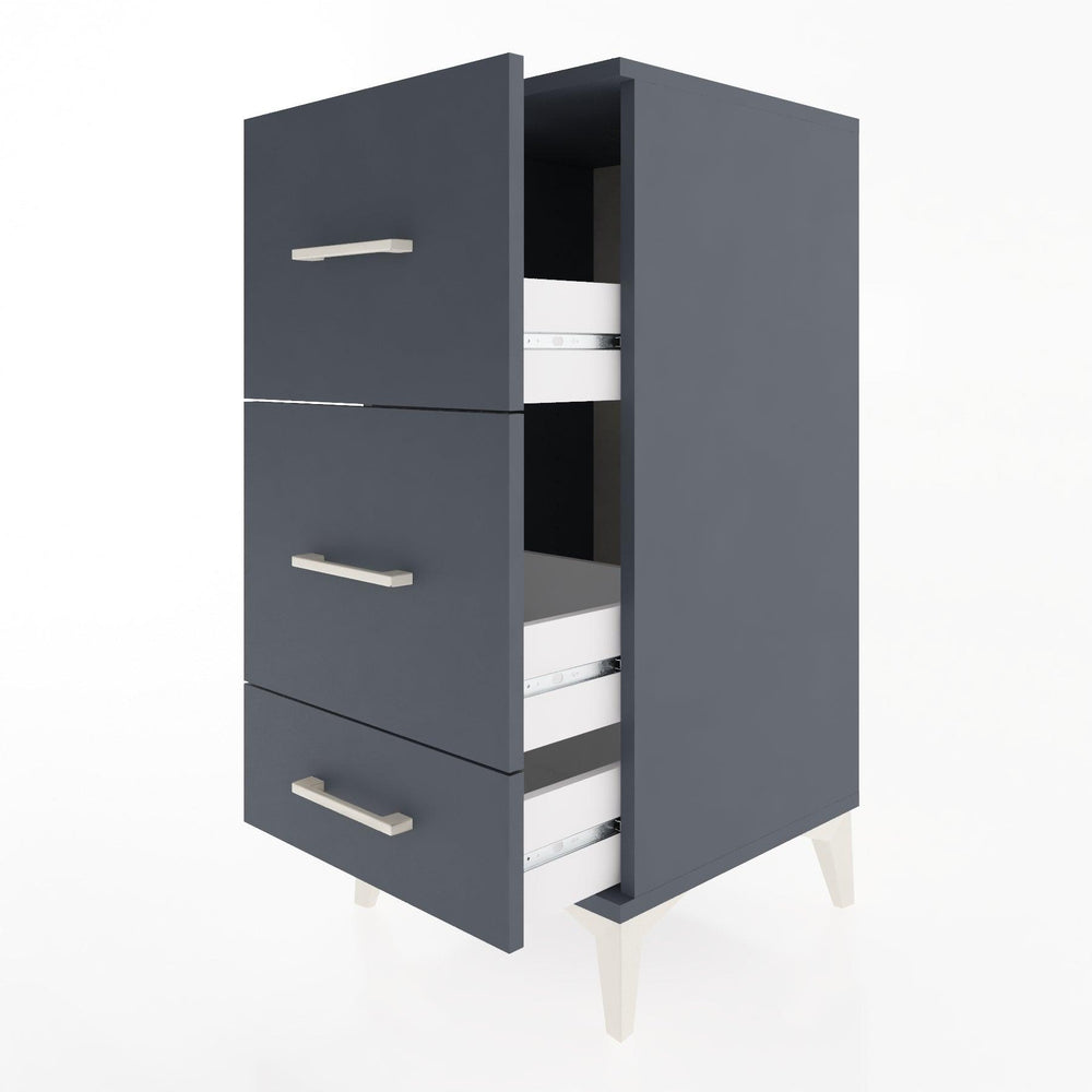 Woodntry Modular Nightstand Anthracite 44x44x84 cm Drawer C3-2