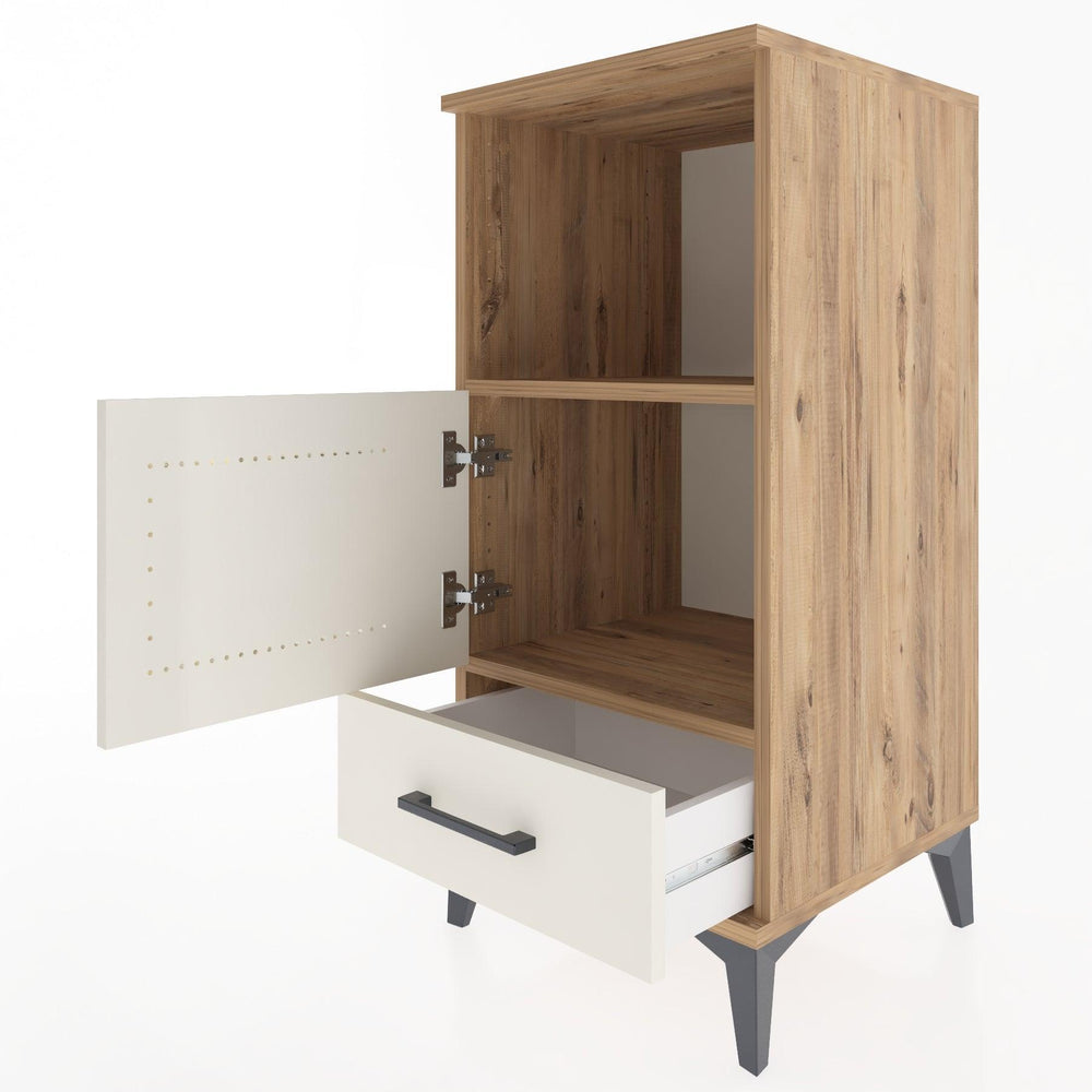 Woodntry Modüler Komodin Çam 44x44x84 cm Fonksiyonel F47-3