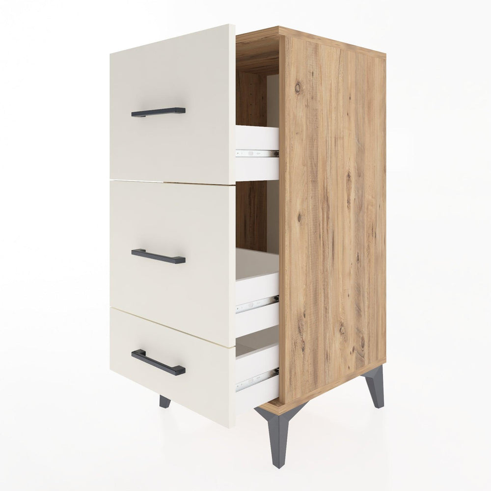 Woodntry Modular Nightstand Pine 44x44x84 cm Drawer C3-3