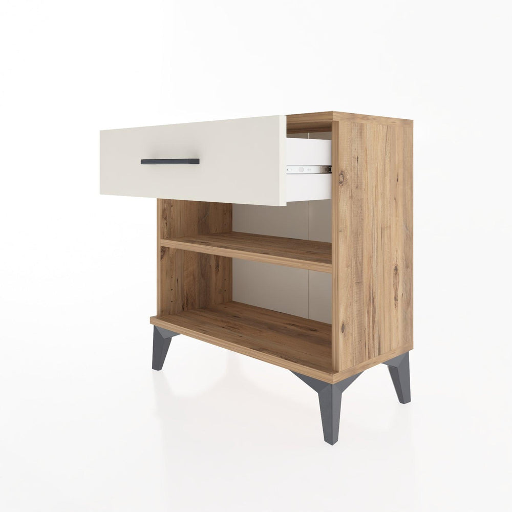 Woodntry Modular Nightstand Pine 60x30x52 cm with Drawers and Shelves CR3-3
