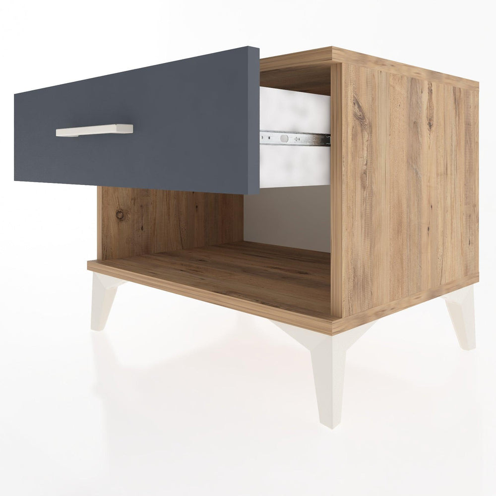 Woodntry Modular Nightstand Pine 60x44x68 cm with Drawers and Shelves CR3-3
