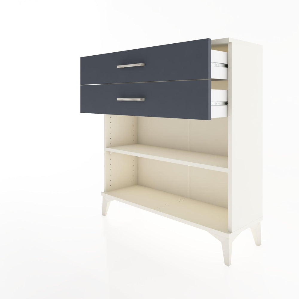 Woodntry Modular Dresser Moonstone 88x30x84 cm with Drawers and Shelves CR4-1