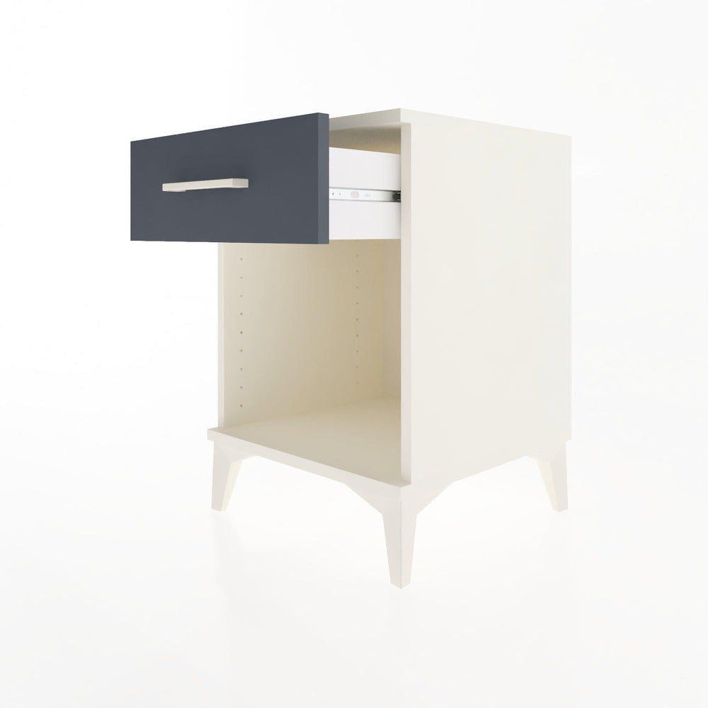 Woodntry Modular Nightstand Moonstone 44x44x52 cm with Drawer and Shelf CR4-1