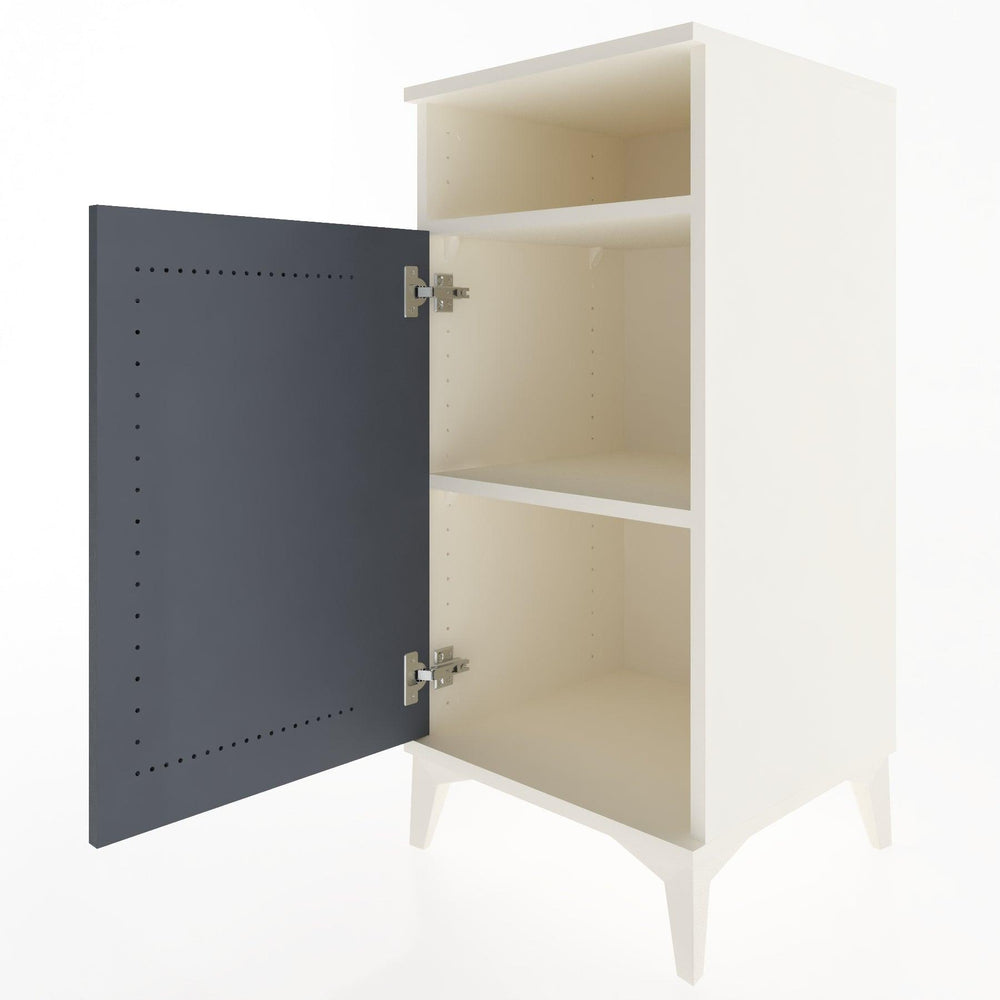 Woodntry Modular Nightstand Moonstone 44x44x84 cm with Cover and Shelf KR26-1