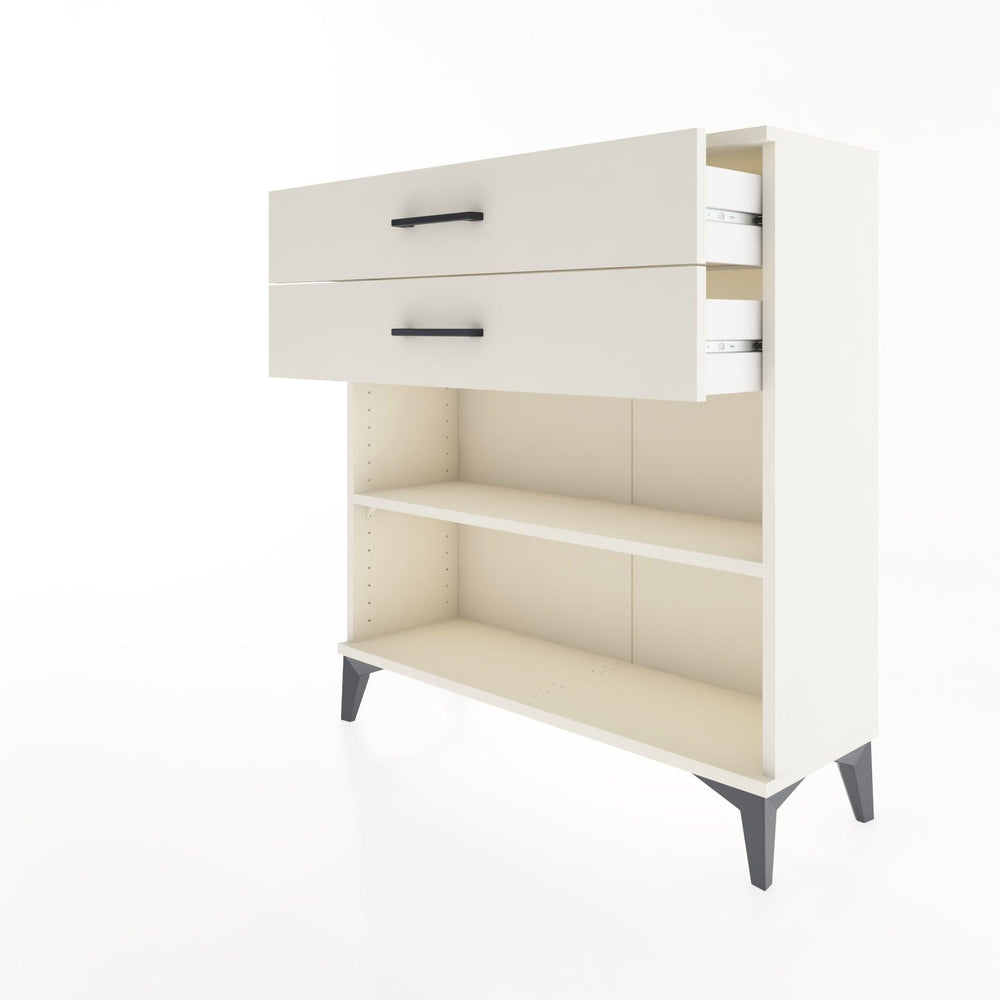 Woodntry Modular Dresser Moonstone 88x30x84 cm with Drawers and Shelves CR4-1