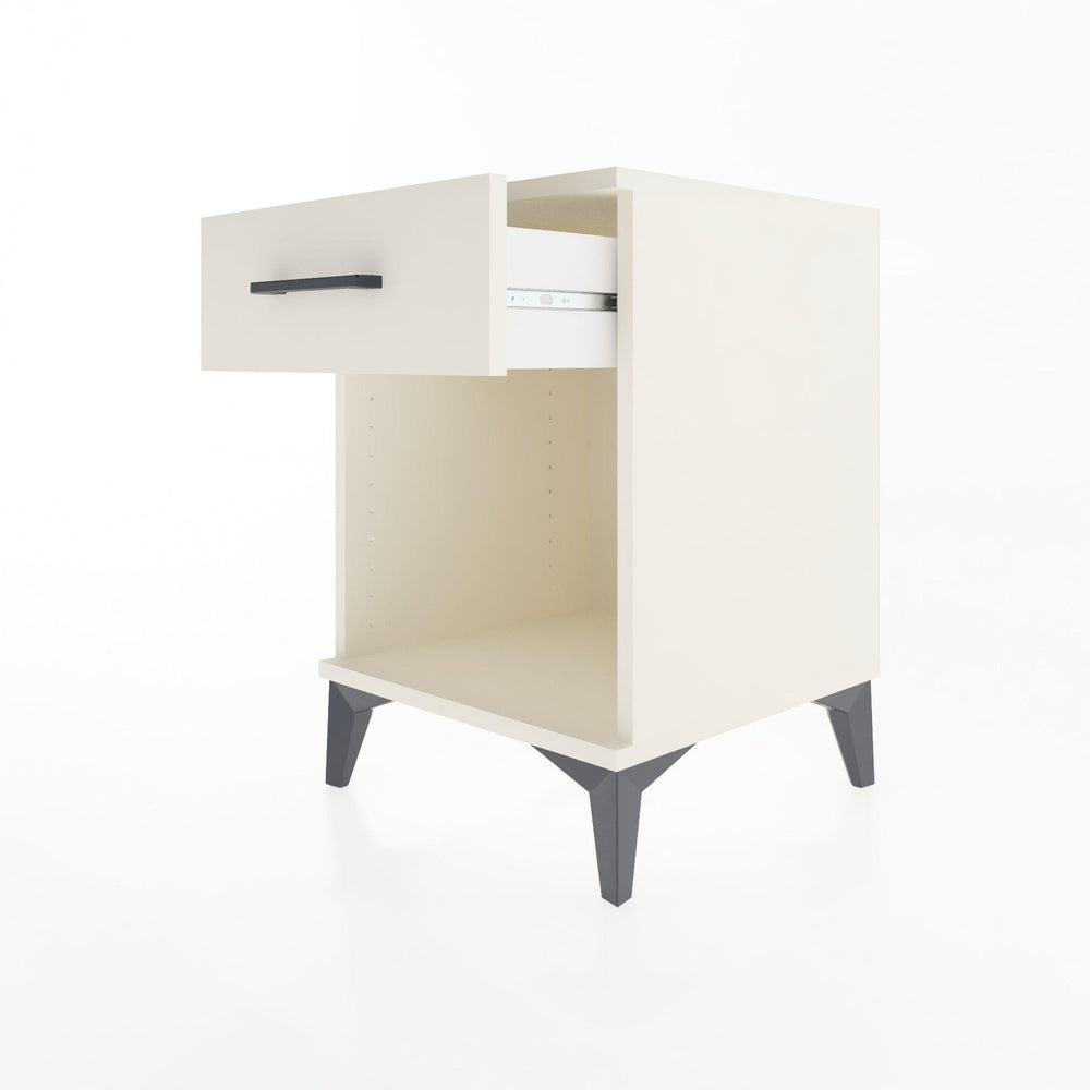 Woodntry Modular Nightstand Moonstone 44x44x52 cm with Drawer and Shelf CR4-1