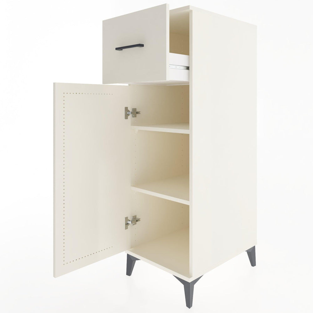 Woodntry Modular Cabinet Moonstone 44x30x122 cm with Doors and Drawers KC4-1