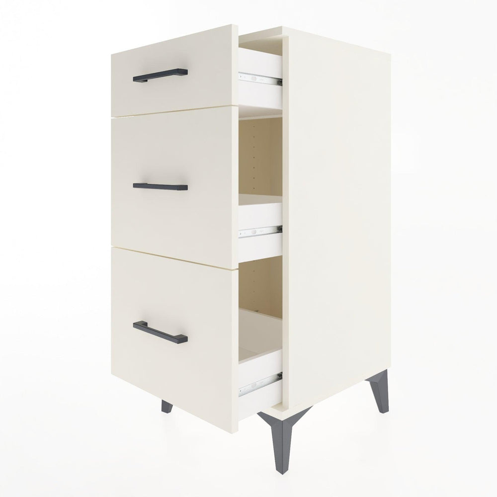 Woodntry Modüler Komodin Aytaşı 44x44x84 cm Çekmeceli C4-1