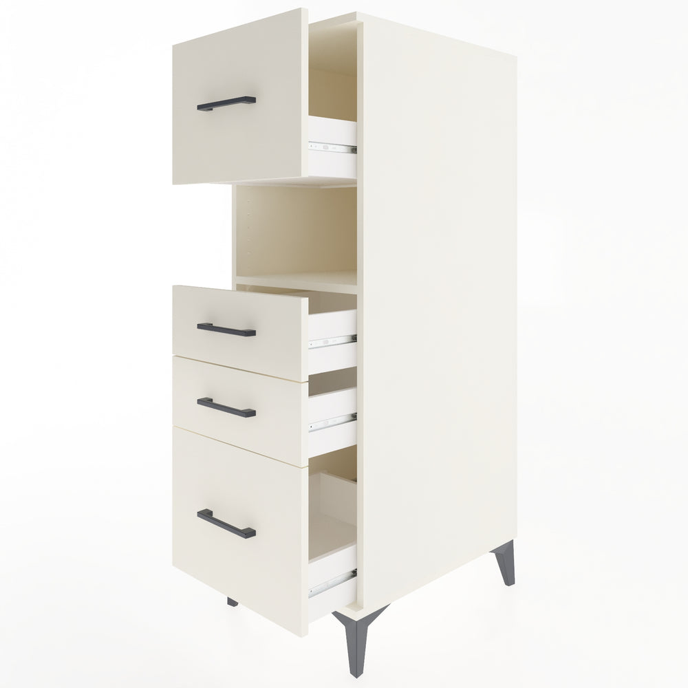 Woodntry Modular Cabinet Moonstone 44x59x122 cm with Drawers and Shelves CR104-1