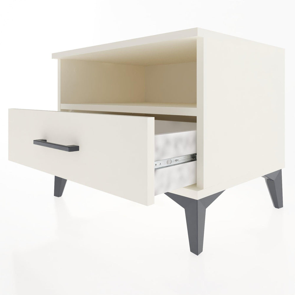 Woodntry Modular Nightstand Moonstone 60x44x68 cm with Drawer and Shelf CR4-1