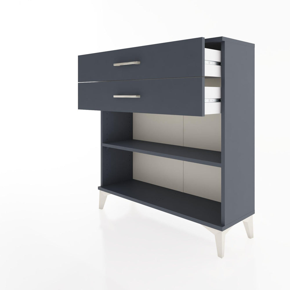 Woodntry Modular Dresser Anthracite 88x30x84 cm with Drawers and Shelves CR4-2