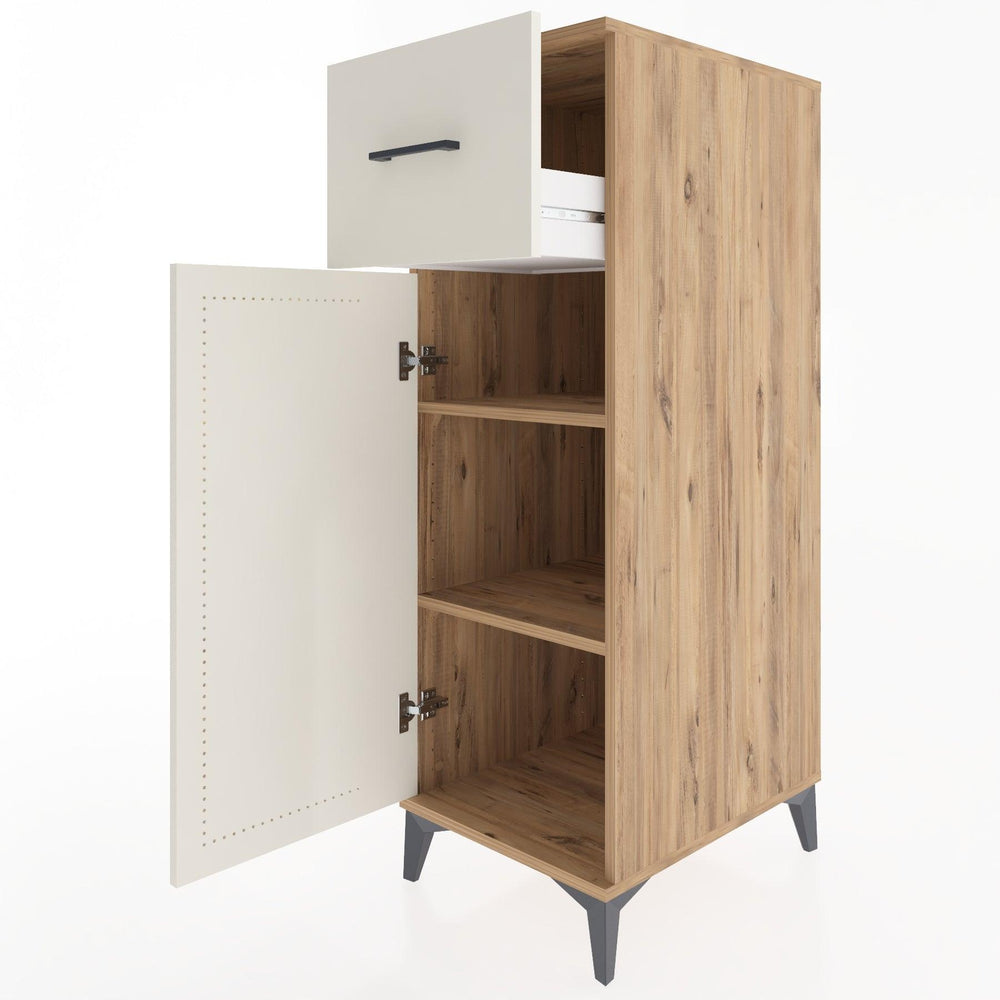 Woodntry Modular Cabinet Pine 44x59x122 cm with Doors and Drawers KC4-3