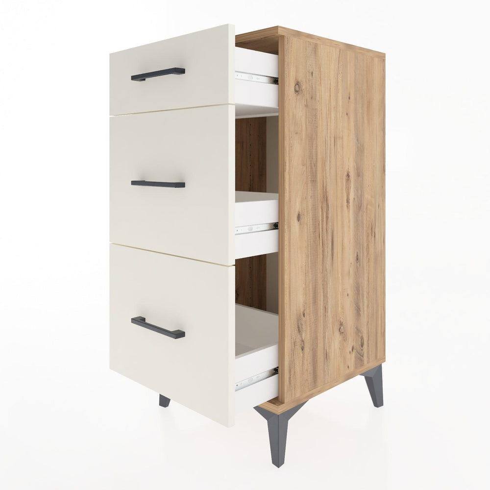 Woodntry Modular Nightstand Pine 44x44x84 cm Drawer C4-3