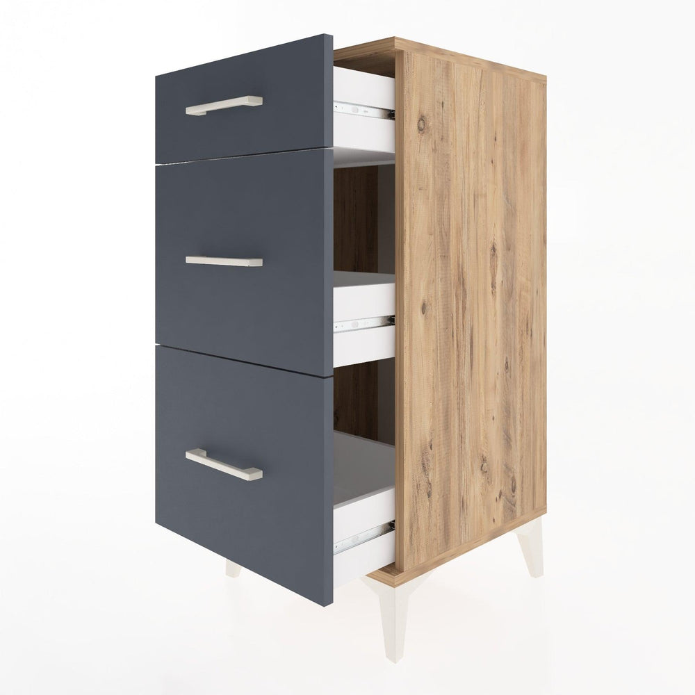 Woodntry Modular Nightstand Pine 44x44x84 cm Drawer C4-3