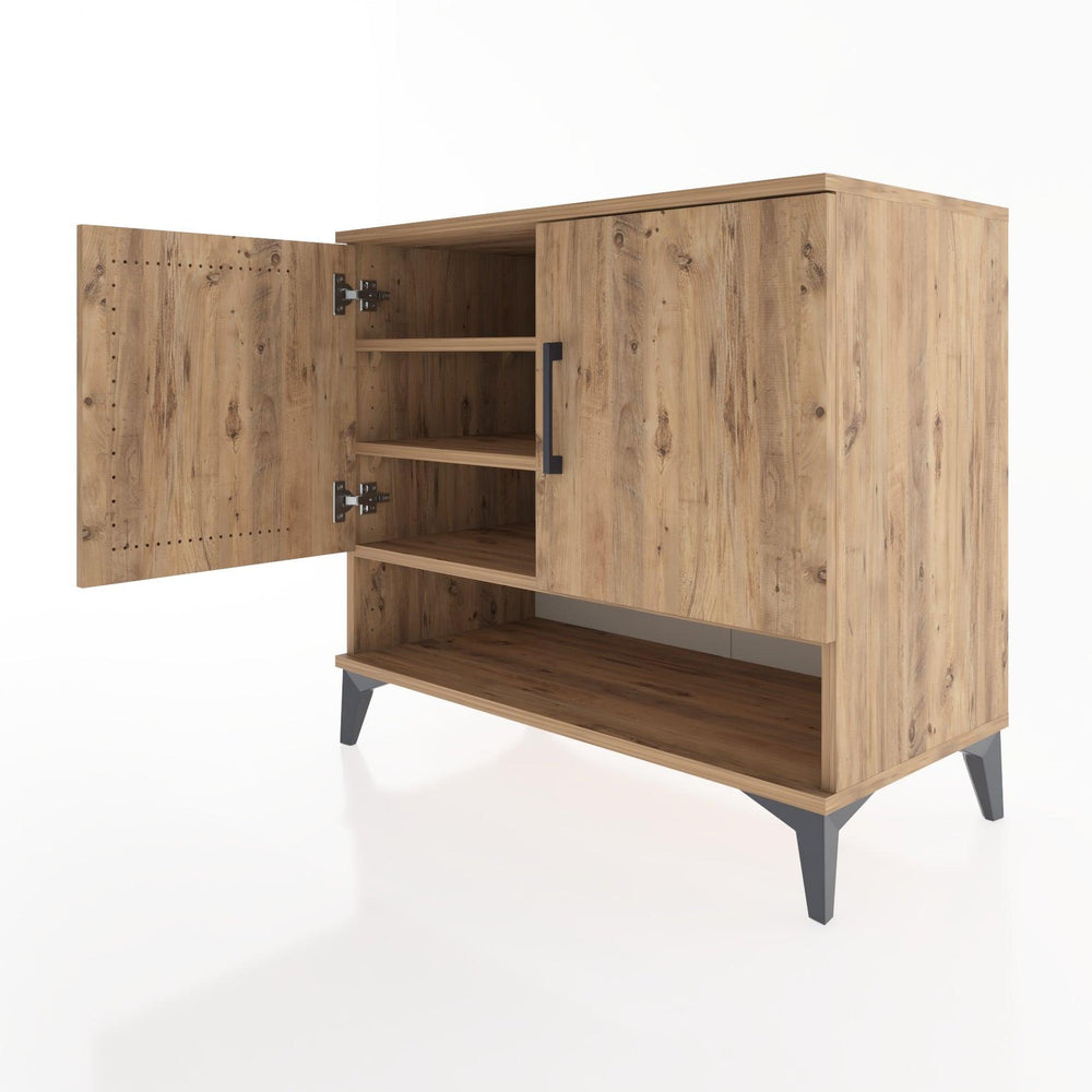 Woodntry Modüler Şifonyer Çam 88x44x68 cm Kapaklı ve Raflı KR4-3