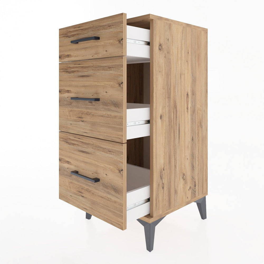 Woodntry Modular Nightstand Pine 44x44x84 cm Drawer C4-3