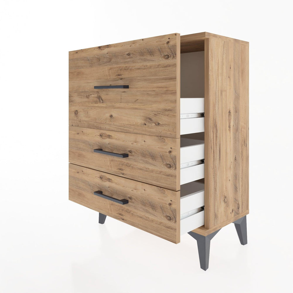 Woodntry Modular Nightstand Pine 60x30x68 cm Drawer C4-3