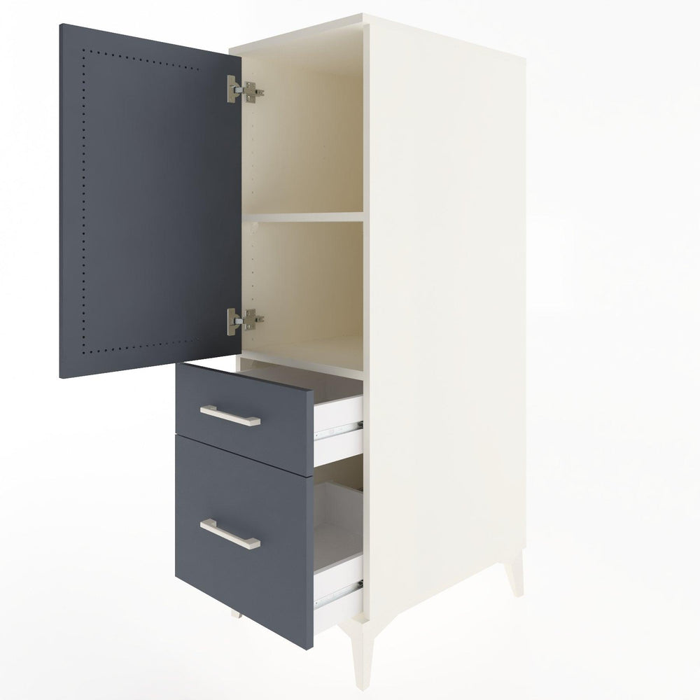 Woodntry Modular Cabinet Moonstone 44x30x122 cm with Doors and Drawers KC105-1