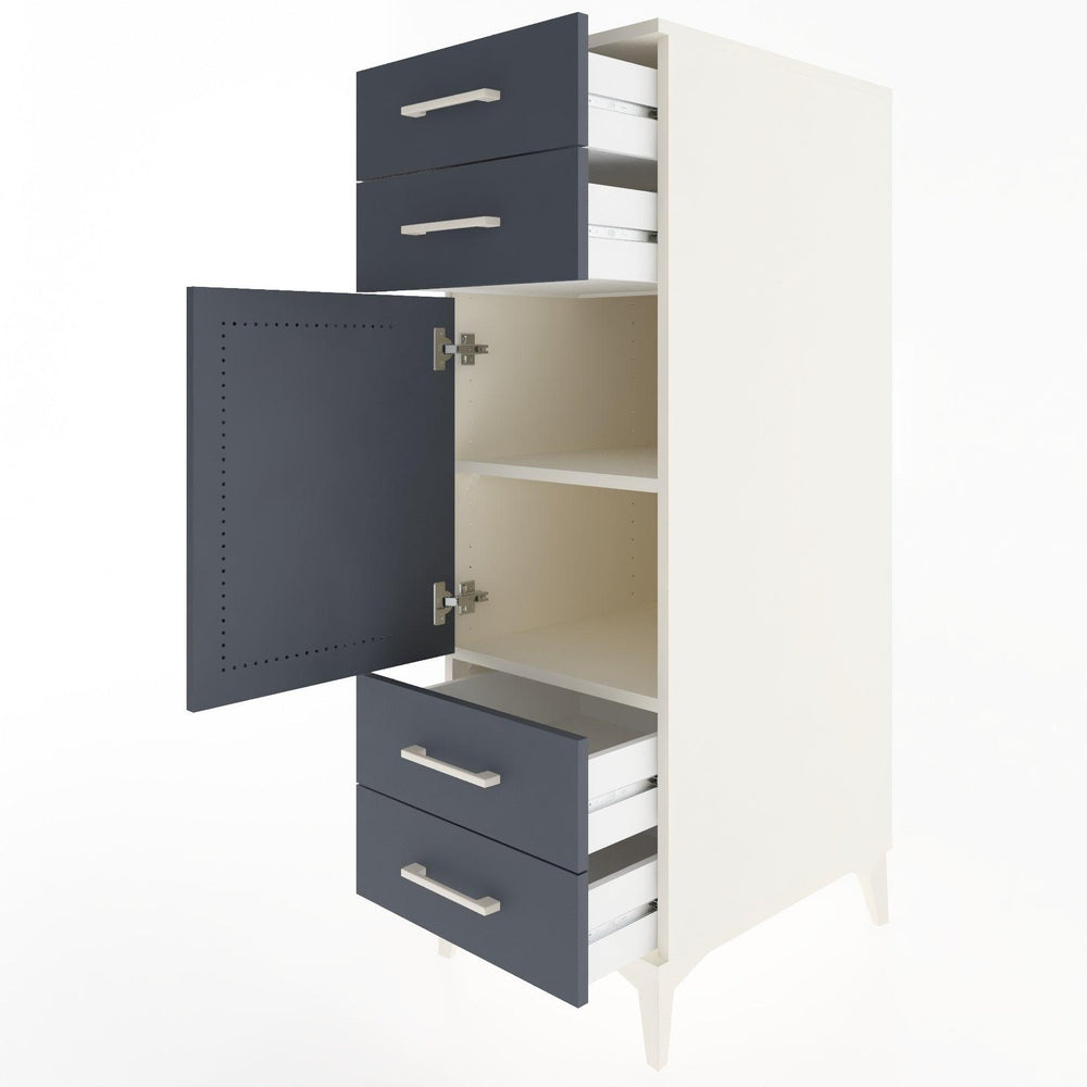 Woodntry Modüler Dolap Aytaşı 44x59x122 cm Kapaklı ve Çekmeceli KC5-1