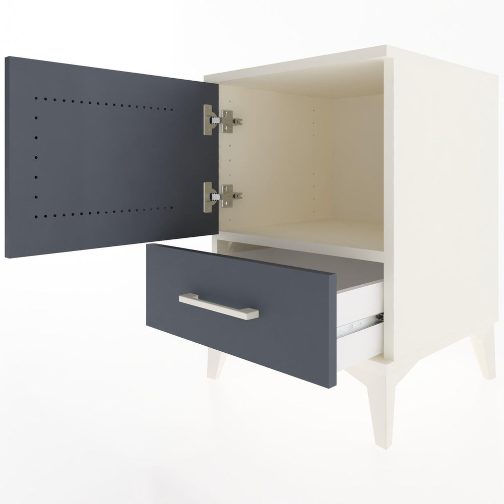 Woodntry Modular Nightstand Moonstone 44x44x52 cm with Cover and Drawer KC5-1