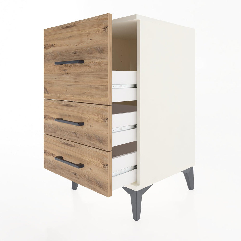 Woodntry Modular Nightstand Moonstone 44x44x68 cm Drawer C5-1