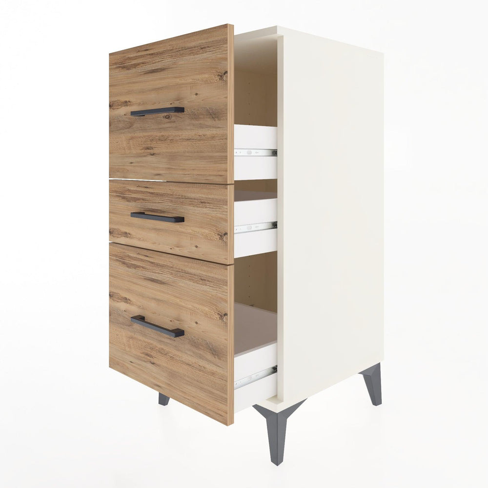 Woodntry Modular Nightstand Moonstone 44x44x84 cm Drawer C5-1