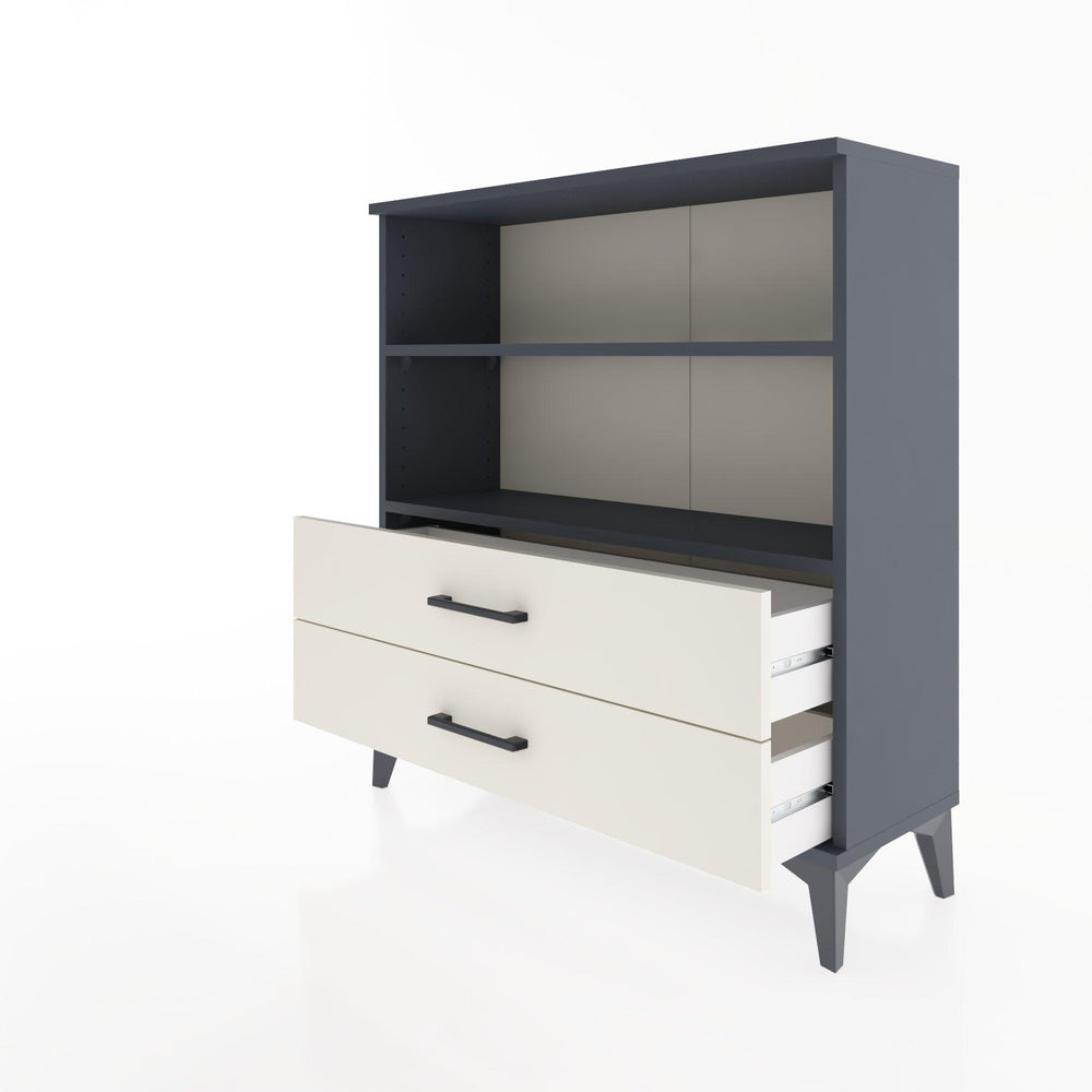 Woodntry Modular Dresser Anthracite 88x30x84 cm with Drawers and Shelves CR5-2