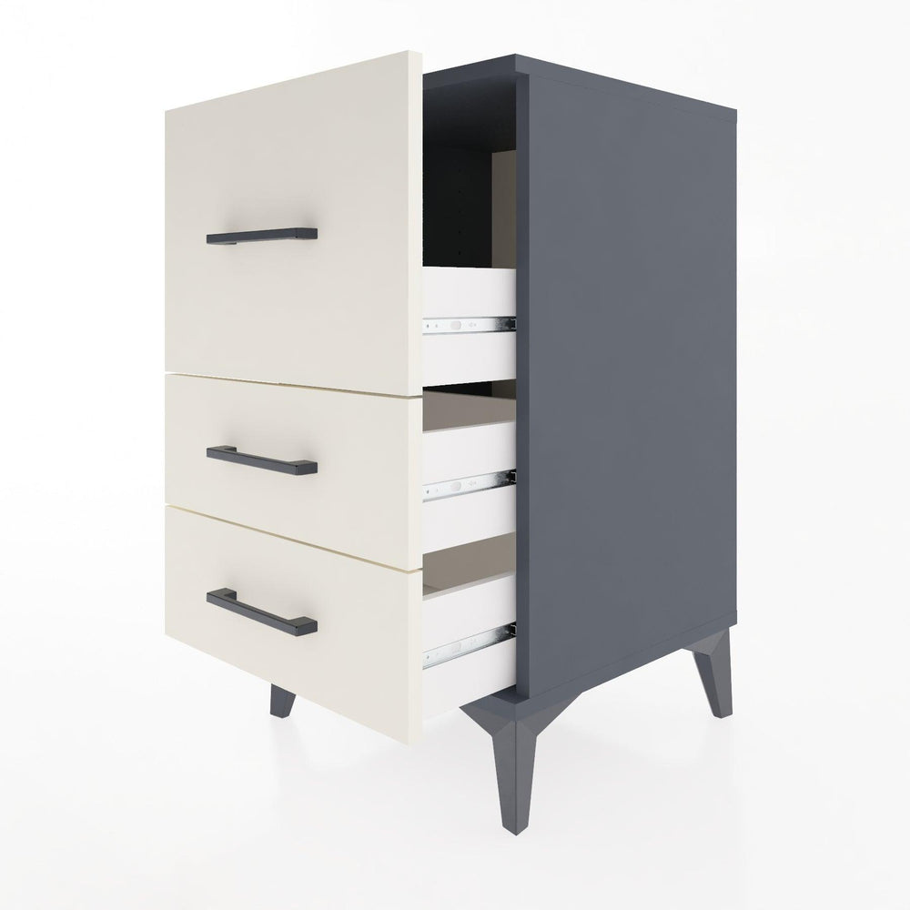 Woodntry Modular Nightstand Anthracite 44x44x68 cm Drawer C5-2