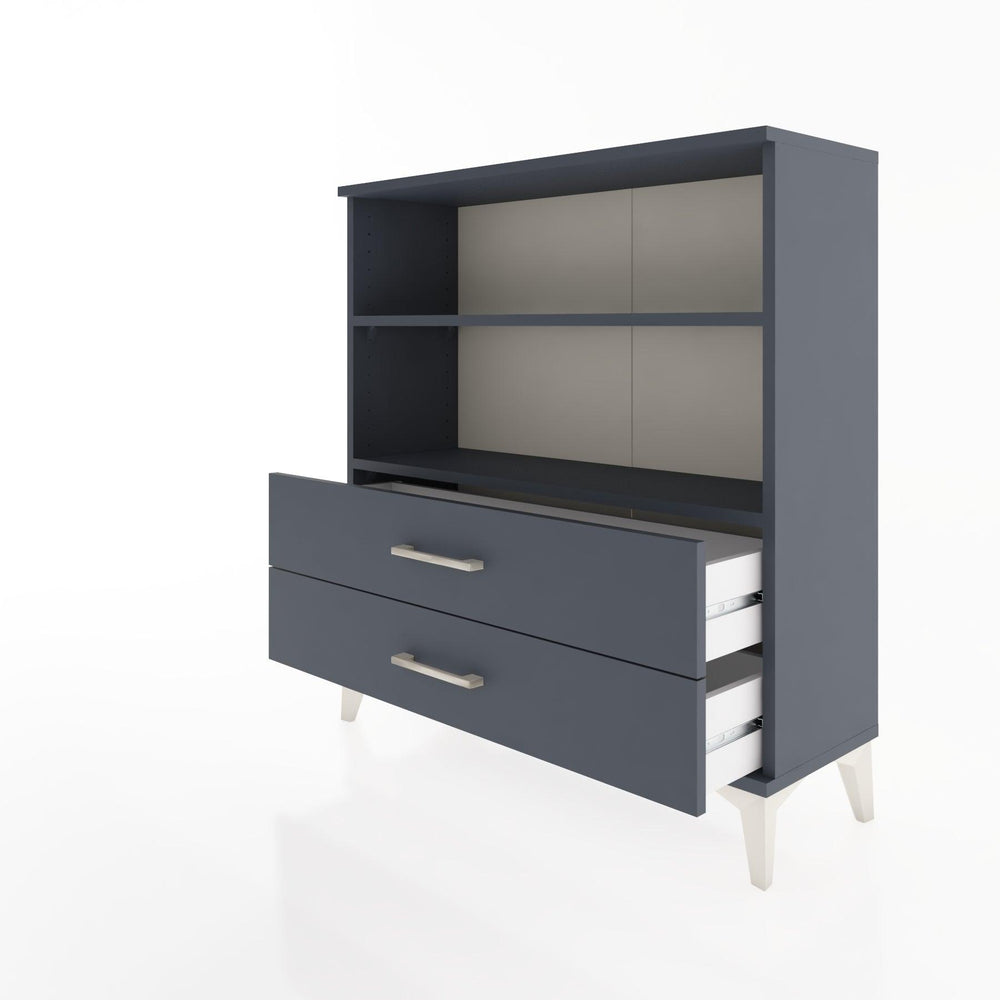 Woodntry Modular Dresser Anthracite 88x30x84 cm with Drawers and Shelves CR5-2