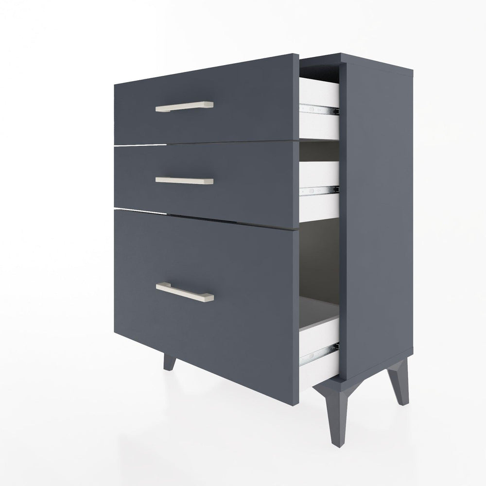 Woodntry Modular Nightstand Anthracite 60x30x68 cm Drawer C5-2