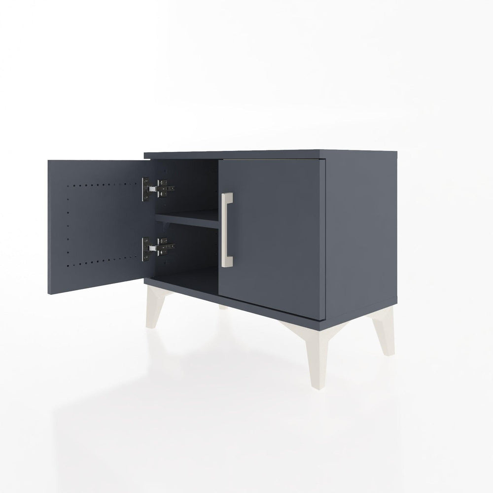 Woodntry Modular Nightstand Anthracite 60x30x36 cm with Lid K5-2