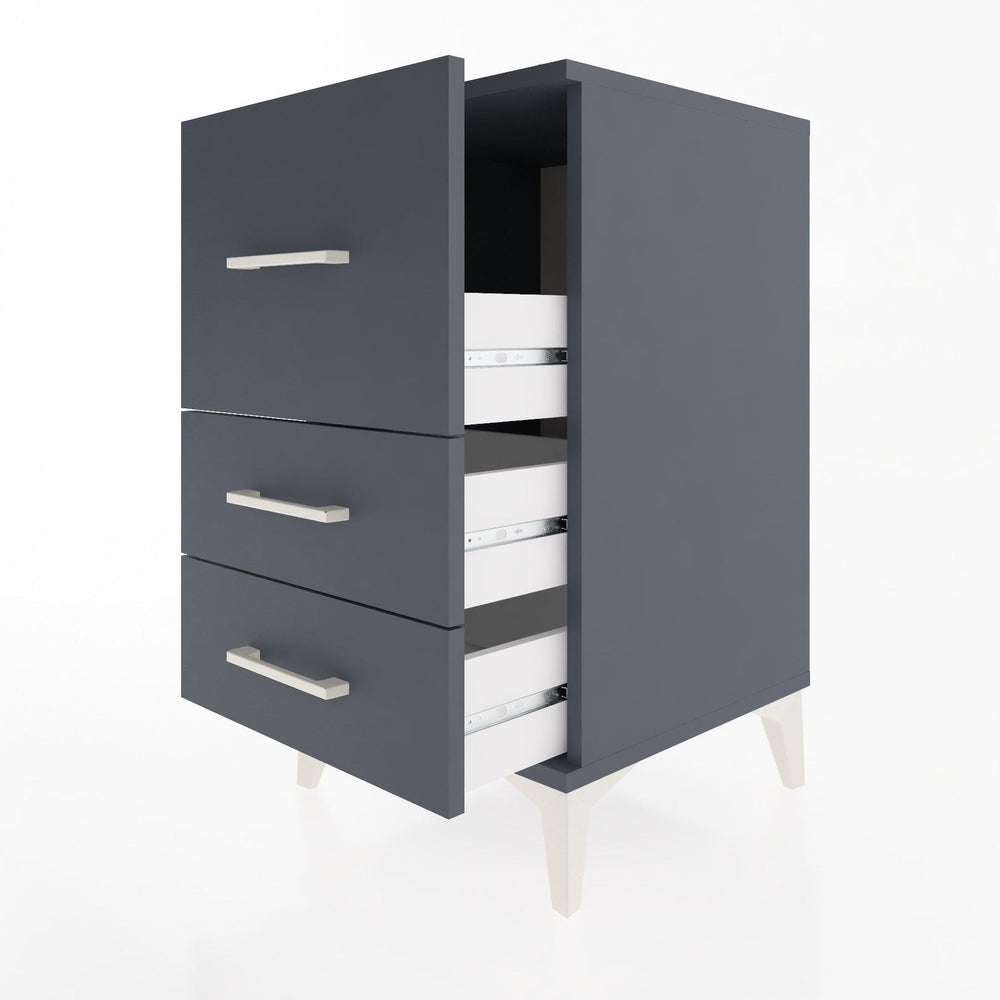 Woodntry Modular Nightstand Anthracite 44x44x68 cm Drawer C5-2